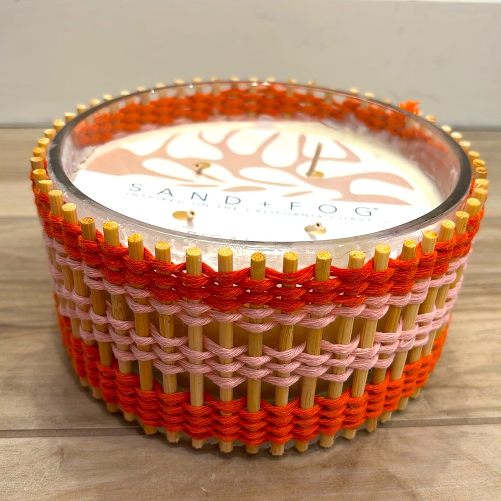 NWT Sand + Fog tropical citrus 4 wick Candle